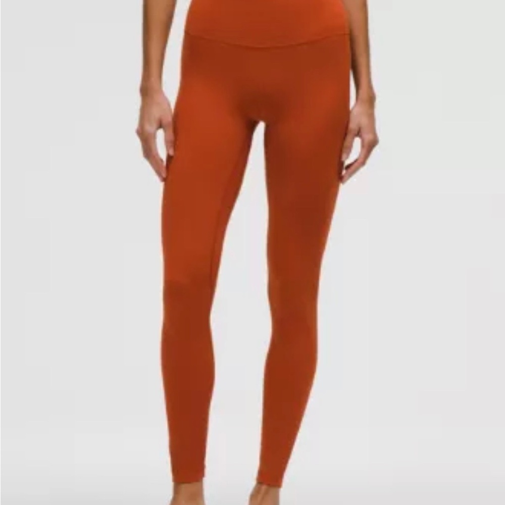 lululemon athletica Orange Cropped Pants- NWOT